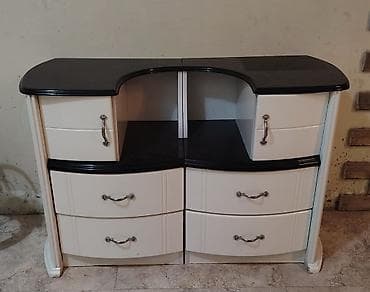 İki ədəd eyni model tumbanın dəsti. - Rəng: krem və qara