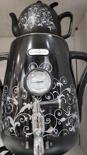 Samovarlar: Samovar elektrik samovar Eurolux 4 litr tutumlu Paslanmaz iy tam — 3