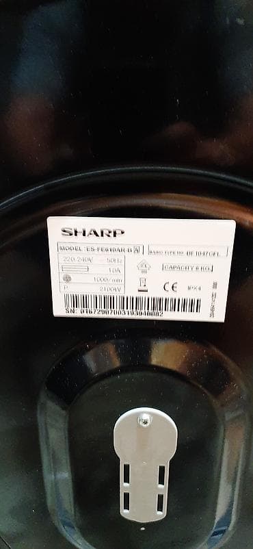 iphon 15: SHARP paltaryuyan maşın – ön yükləməli, qara rəng Model — 4