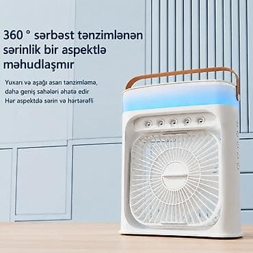 Portativ soyuducu ventilyator ev, ofis və istirahət üçün ideal