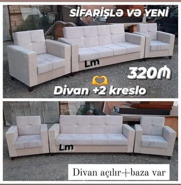 Divan, 2 kreslo