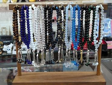 partalar: Məhsul: Təsbeh kolleksiyası - Material: Şüşə və daş görünüşlü — 1