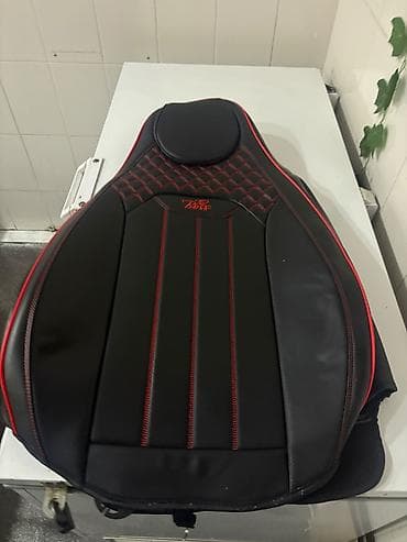 iso oturacaq: Avtomobil oturacağı üçün universal örtük - Rəng: qara, qırmızı — 2