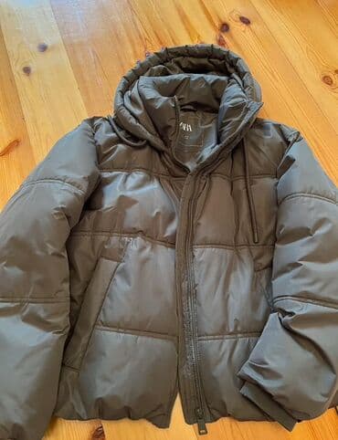 детские зимние куртки с капюшоном: Пуховик куртка, Zara, S — 4