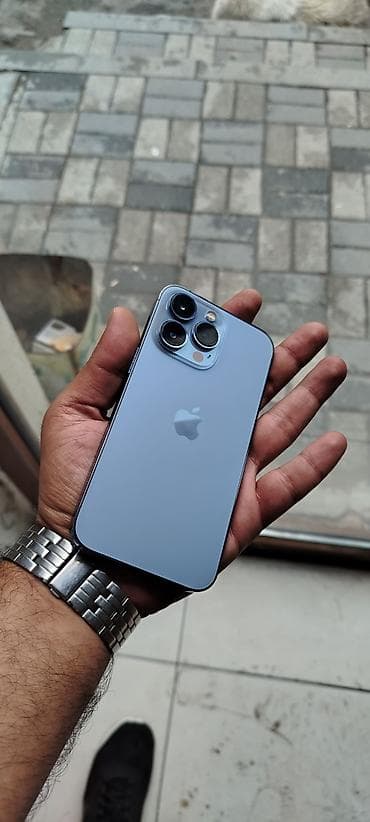hard disk ssd: IPhone 13 Pro, 128 GB, White Titanium, Zəmanət, Barmaq izi, Simsiz şarj — 1
