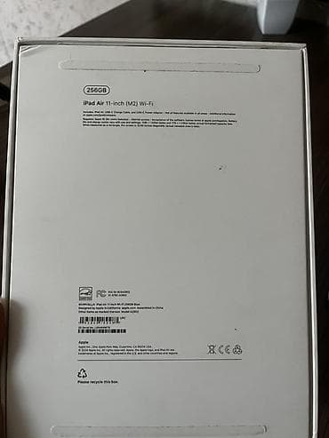 планшет: Apple iPad Air 11-inch (M2) Wi‑Fi – 256 GB, Göy rəng Vəziyyət: İdeal — 2