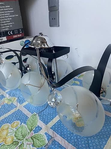 mis tavalar: Çılçıraq, 6 lampa, Şüşə — 2