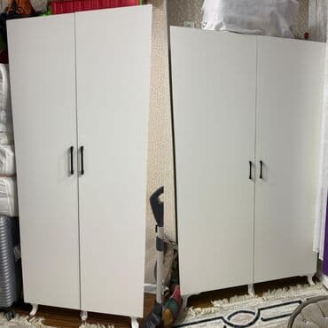 Ütüləmə lövhələri: İşlənmiş, Açılan, 2 qapılı Düz dolab, Qarderob, paltar dolabı — 1