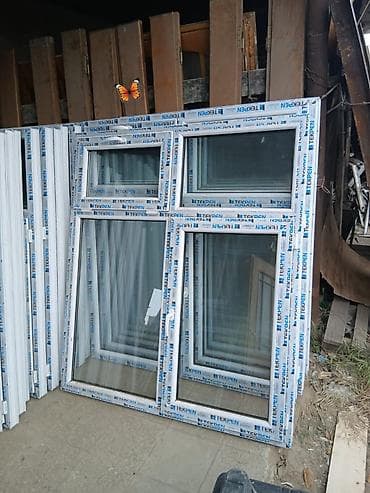 Salam SAMİRƏ Təzə plastik pəncərələr satılır. Ölçüsü eni 1 in 1 ə