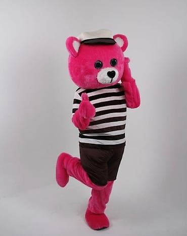 qiz şəkilləri çəkmək: Animator / maskotlar şou üçün kostyum satışı • Pink Teddy – parlaq — 8