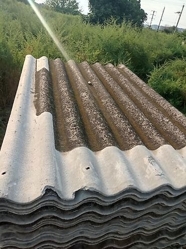 Təmir və tikinti: Dalğalı şifer dam örtüyü vərəqləri - Material: beton-şifer (dalğalı — 4