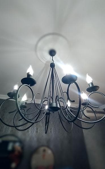 resim: Çılçıraq, 8 lampa, Metal — 4