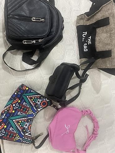 toy nişan xoncaları: Çanta dəsti – 5 ədəd hamısı biryerde - Qara mini çiyin çantası: sərt — 2