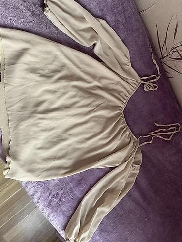 Другая женская одежда: Bej rəngli qadın bluzası - Model: Açıq çiyinli (off-shoulder) dizayn — 2