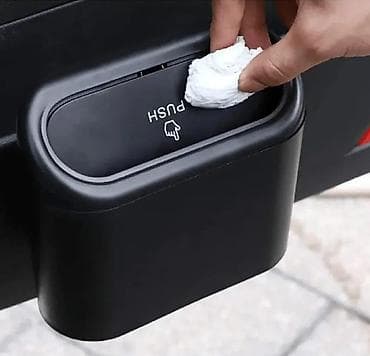 Транспорт: Avtomobil üçün kompakt zibil qutusu - Material: möhkəm plastik - — 3