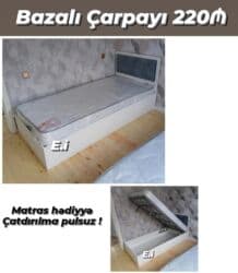 uşaq çarpayısı maşın: Təknəfərlik çarpayı, Bazalı, Matras ilə, Siyirməsiz — 16