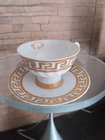 s guzgu: Фарфор в наличии 4шт одна чашка с блюдцем 5ман (4шт-20) — 1