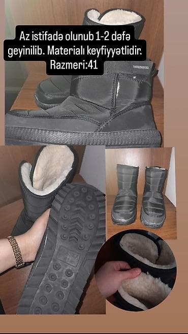 qara ketler: Qış üçün isti və rahat kişilər üçün çəkmələr - Model: Alaska - — 1