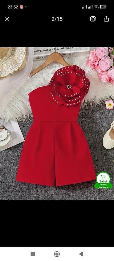 Kombinezon, Qız üçün, 6 - 7 yaş