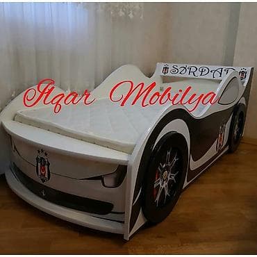 Детская мебель: Новый, На заказ, Кровать-машина, Без матраса, Без выдвижных ящиков — 2