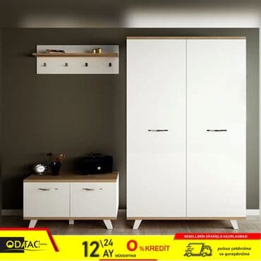 Dolablar: Yeni, Açılan, 2 qapılı Düz dolab, Dolab-asılqan, Azərbaycan — 1