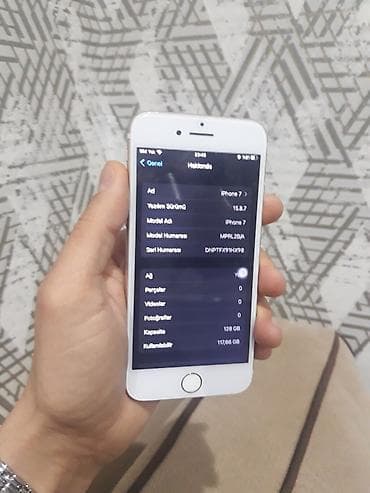 kondisioner sekilleri: IPhone 7, 128 GB, Gümüşü, Barmaq izi — 3