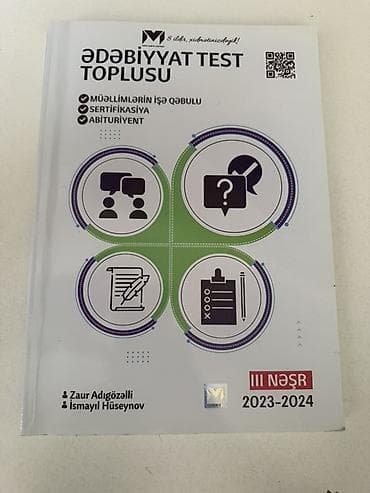 hemdi sure: Məhsul: “Ədəbiyyat Test Toplusu” – III nəşr (2023–2024) Təsvir: - — 1