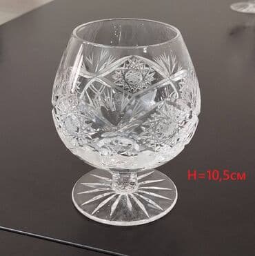 cini qablar: Qədəhlər, Xrustal, Çexiya — 4