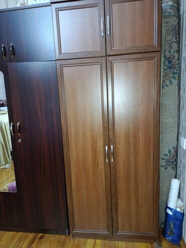 taxta dolab: Açılan, 4 qapılı Düz dolab, Qarderob, paltar dolabı — 2