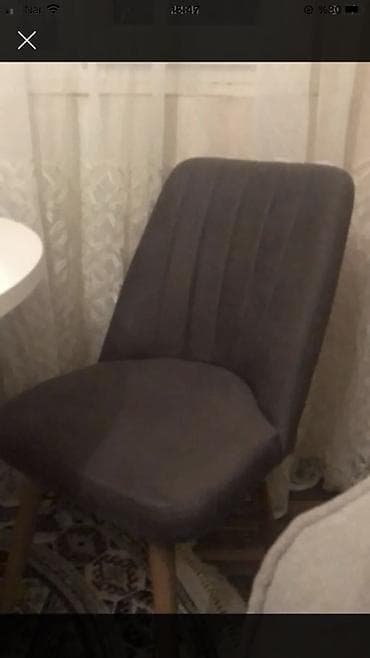 stol uzlukleri: Mətbəx üçün, İşlənmiş, Qatlanmayan, rəng - Boz Stul — 1