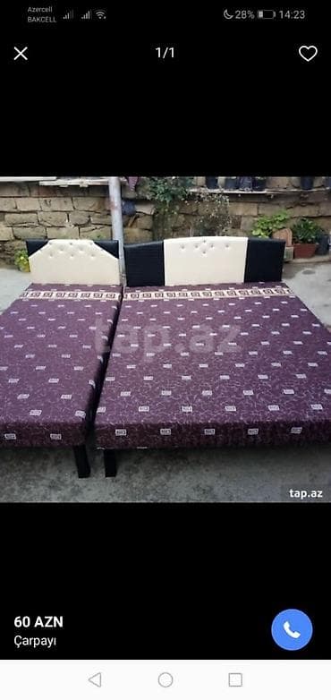 Taxt çarpayı Təzə hazırları var Çatdırılma münasib qiymətə 2 nəfərlik