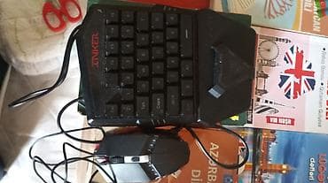pubg mobile klavye mouse: INKER oyun klaviaturası + simli oyun siçanı seti - Təkəlli oyun — 1