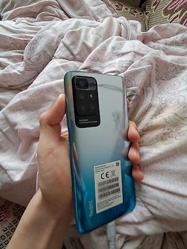 telefonlar barter: Redmi 10, 128 GB, rəng - Mavi, Barmaq izi — 1