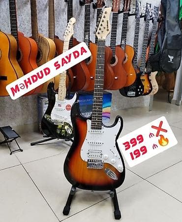 gitara: Elektro gitara "Yamaha" Endirim olundu 399 azn yox❌199 azn✅ Rast — 1