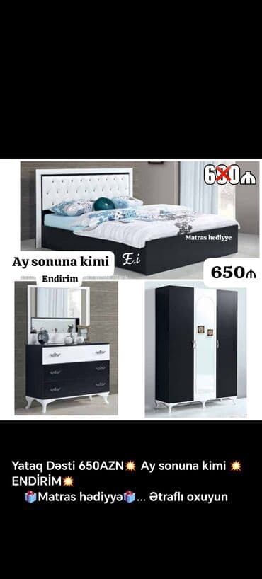 yataq dosekleri: 📌Taxt çarpayı 📏Olcu 2x160 💶Qiymet 259azn dən başlayan qiymətlər — 13