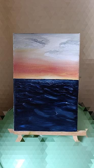 ucuz qapı: Əl işi yağlı boya tablo dəsti - Texnika: kətan üzərində yağlı boya - — 1