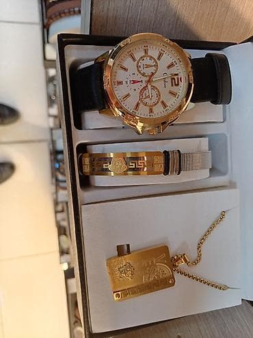 kardinal qolbaq: Yeni, Klassik Saat dəsti, rəng - Qızılı — 1