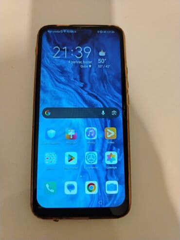 xiaomi mi 9 ikinci el: Honor 9X, 128 GB, rəng - Göy, Barmaq izi, İki sim kartlı, Face ID — 6