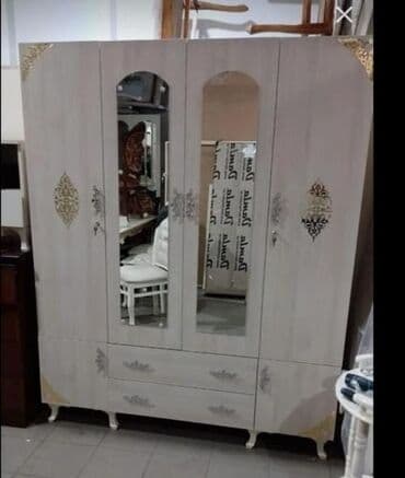 4 qapili dolab: Yeni, Açılan, 4 qapılı Düz dolab, Qarderob, paltar dolabı, Azərbaycan — 8