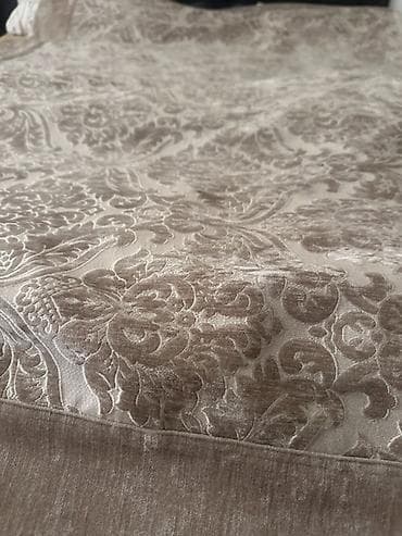 parca satisi: Zərif naxışlı yataq örtüyü - Material: məxməri toxumalı parça, yumşaq — 2