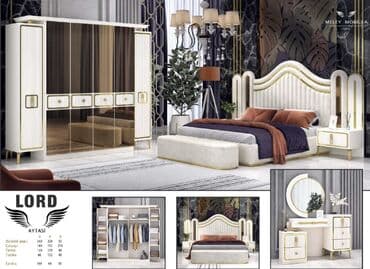 İkinəfərlik çarpayı, Dolab, Termo, 2 tumba, Yeni