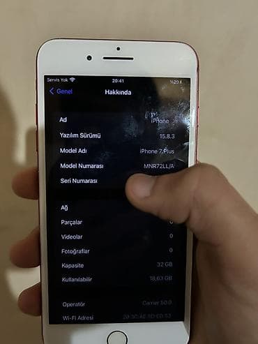 micro sd 1tb: IPhone 7 Plus, 32 GB, Qırmızı, Barmaq izi — 8