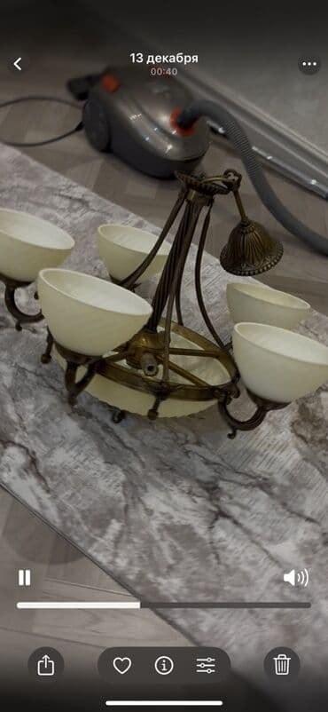 Свечи: Люстра, 7 ламп, Металл — 3