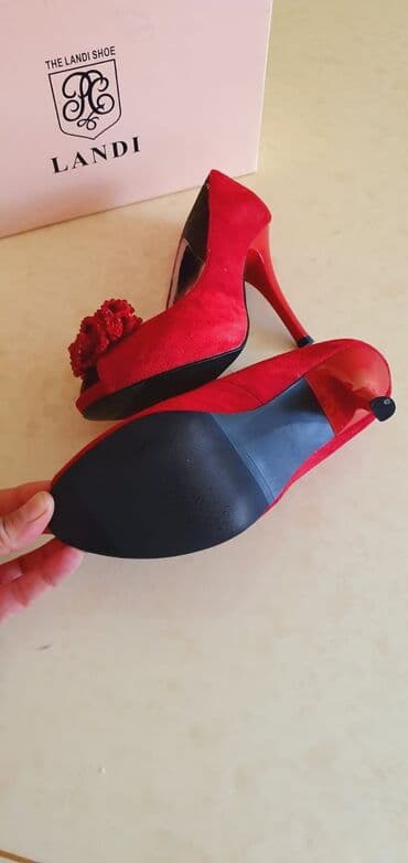 женские шлепанцы на каблуке: Туфли, Размер: 38.5, Б/у — 4