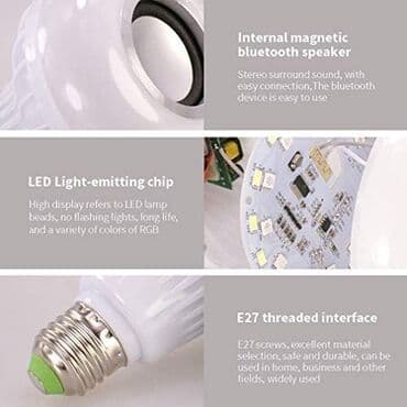 Lak-boya məhsulları: Bluetooth Music Bulb LED lampası - İşıq və səs bir arada: LED lampaya — 8