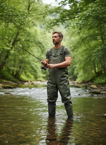 real mass: Suya davamlı balıqçı kombinezon çəkmələri - Model: uzun boğazlı — 1