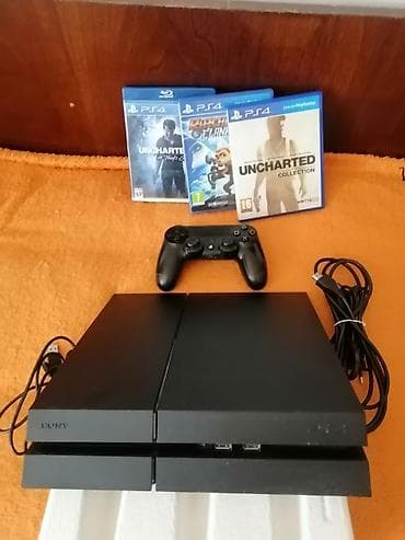 ps3 ps4: Sony PlayStation 4 (PS4) oyun konsolu komplekti Paket tərkibi: - PS4 — 5