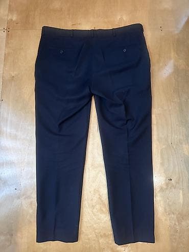 duyməli: Kişi cinsi üçün klassik 5 ciblı cins şalvarlar. - Rənglər: açıq mavi — 8