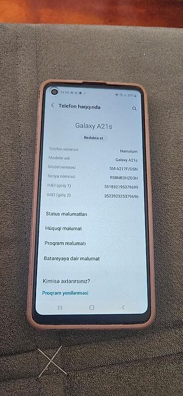 discover note 21 plus: Samsung Galaxy A21S, 32 GB, rəng - Qırmızı, İki sim kartlı — 3