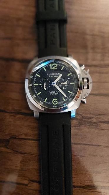 sensor saatlar: İşlənmiş, Qol saatı, Panerai Luminor, rəng - Gümüşü — 5